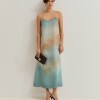 Vestido estampado em liocel