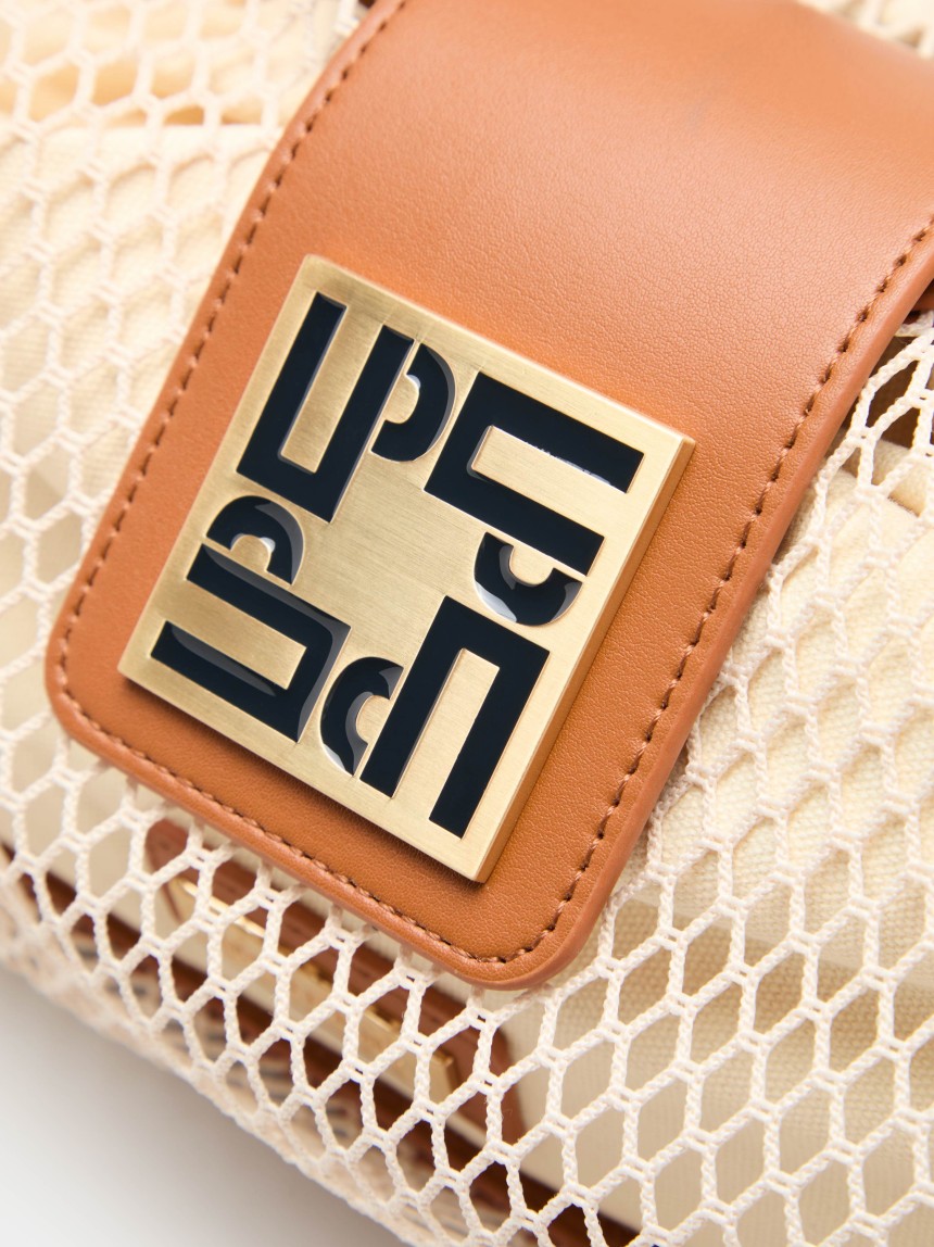 Semi-transparent shoulder bag