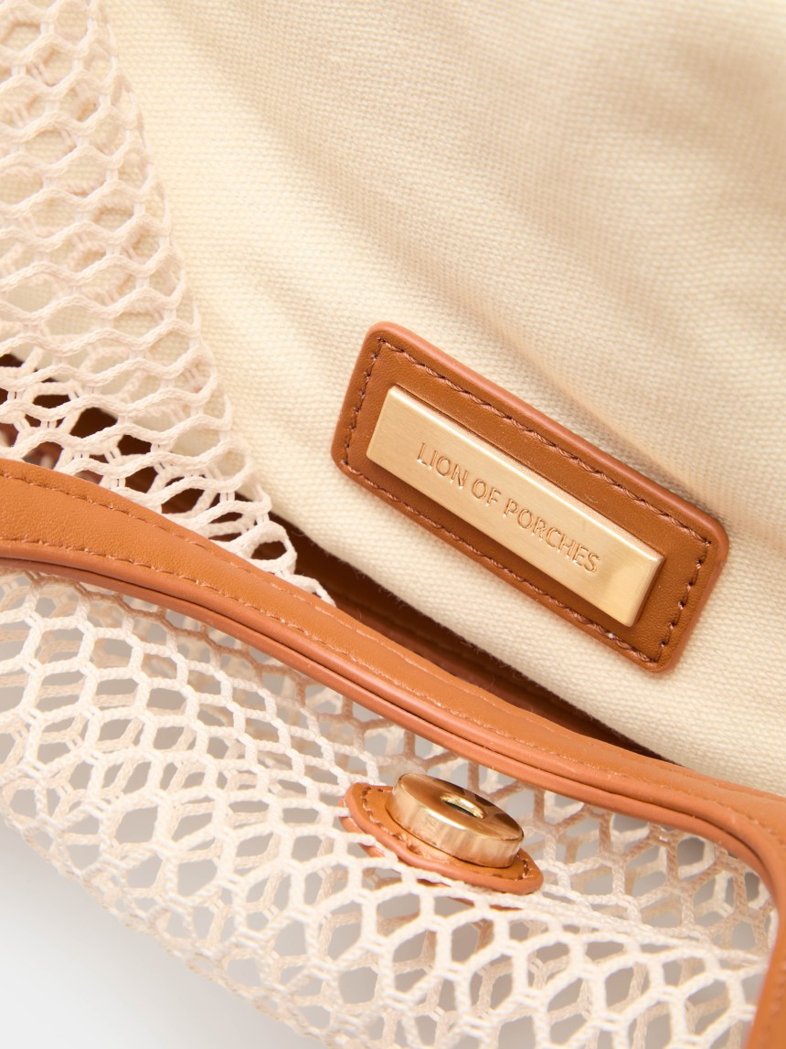Semi-transparent shoulder bag