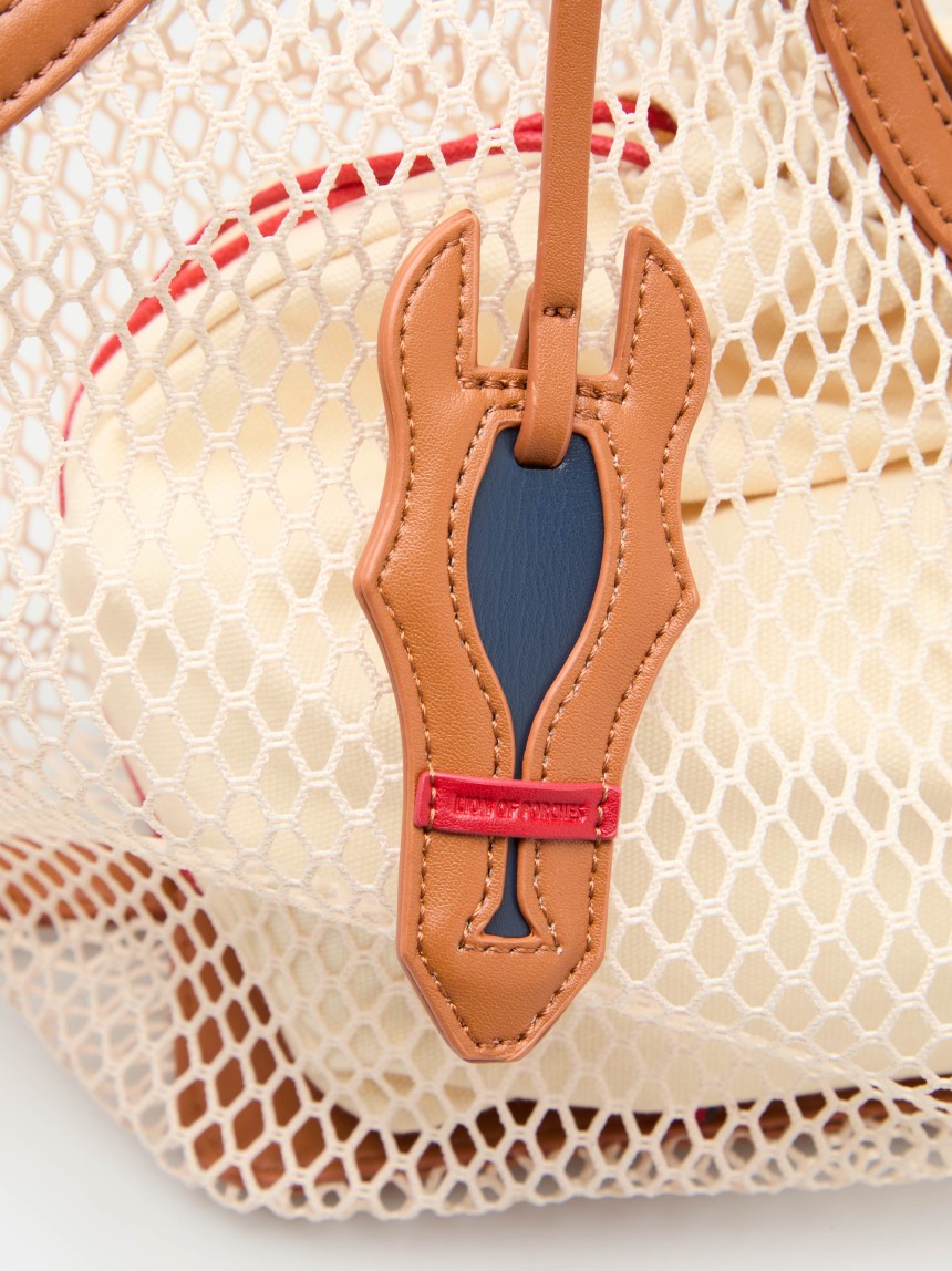 Semi-transparent shoulder bag