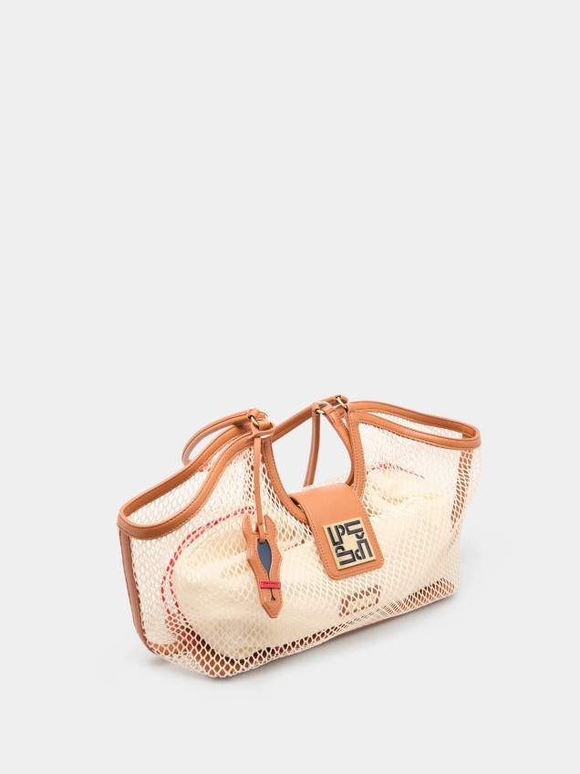 Semi-transparent shoulder bag