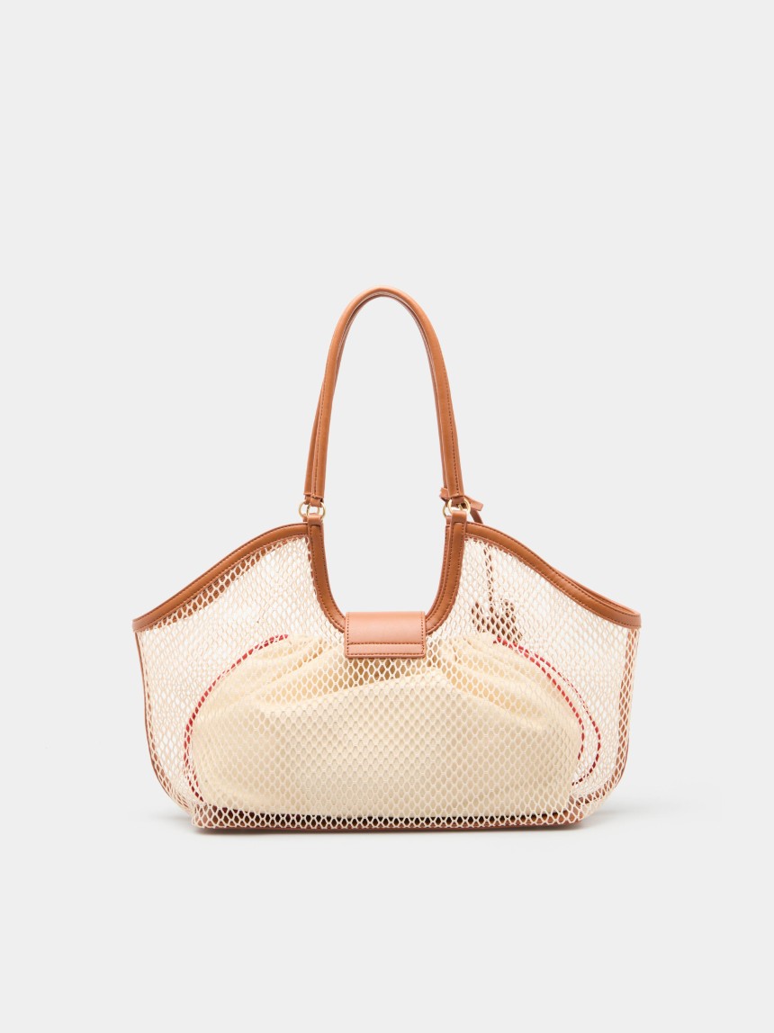 Semi-transparent shoulder bag