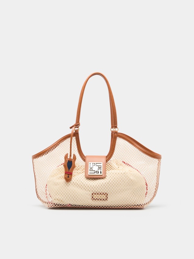 Semi-transparent shoulder bag