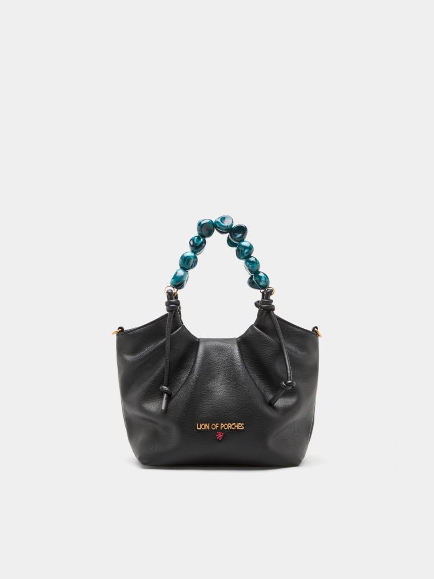 Bolso de mano con asa de pedrer�a