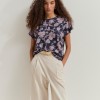 Blusa com padr�o floral