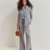 Check-pattern blazer