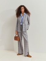 Check-pattern blazer