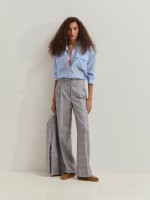 Checkered chino trousers