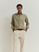 Camisa slim fit de algod�o