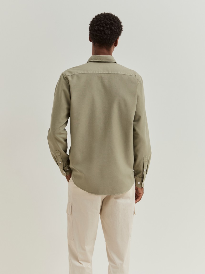 Camisa slim fit de algod�o