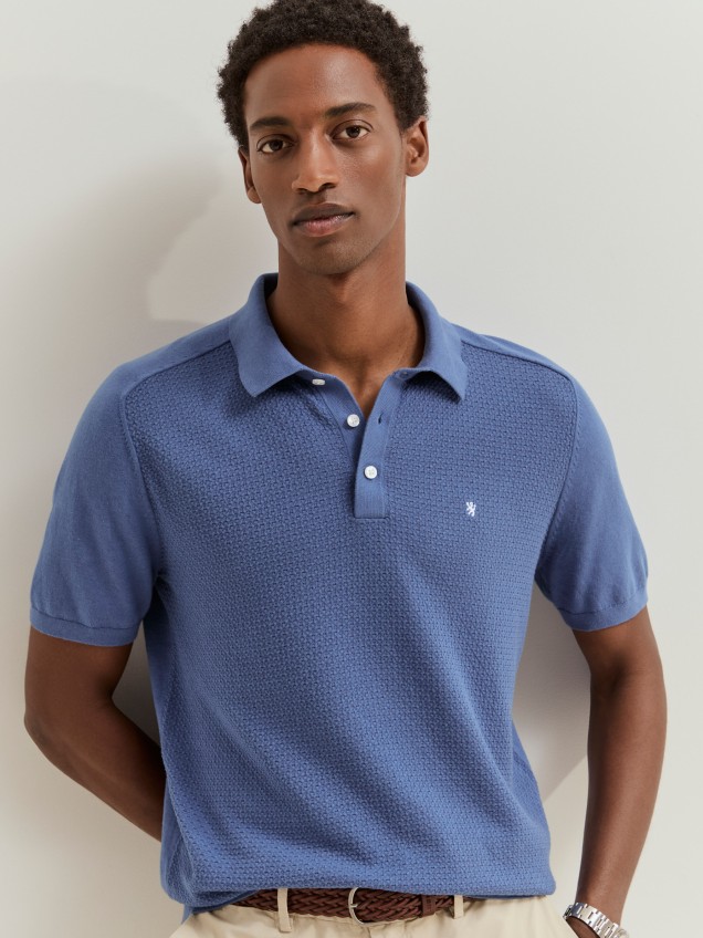 Polo em malha de algod�o