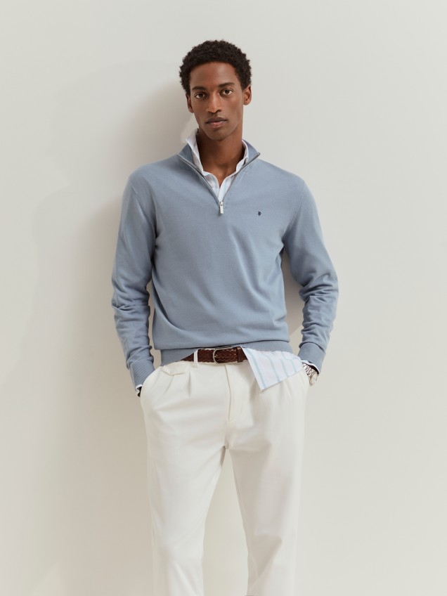 Camisola em malha de algodão