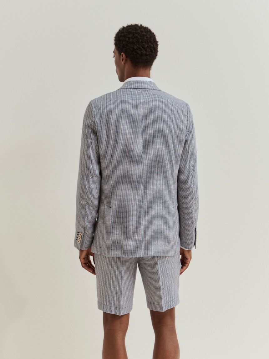 Blazer slim fit em linho