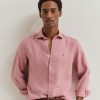 Camisa slim fit em linho