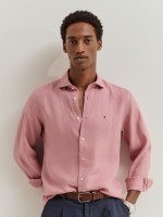 Camisa slim fit em linho