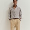 Camisa slim fit em linho