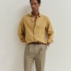 Camisa slim fit em linho
