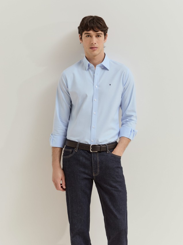 Camisa de algodón slim fit