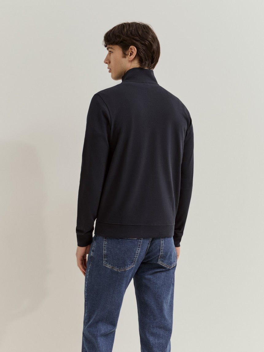 Jumper with half zip