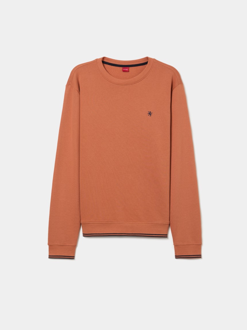 Sweater de algod�o com riscas