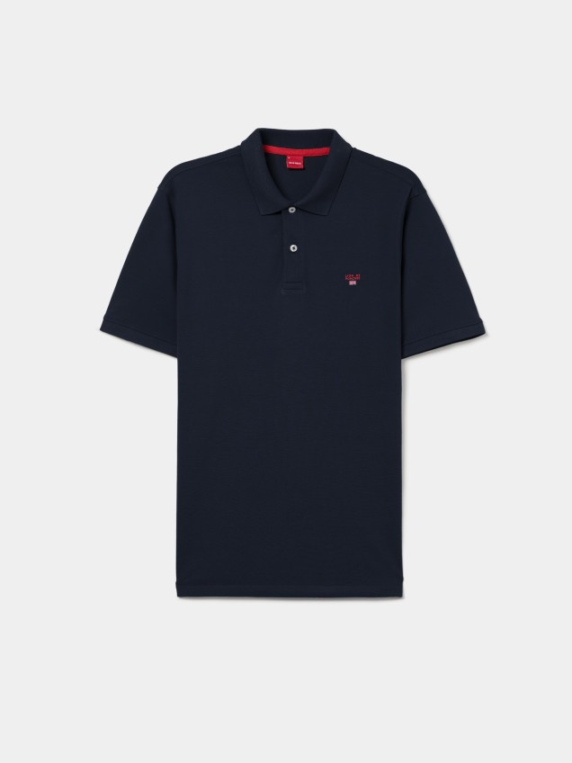 Polo piqué regular fit de algodão
