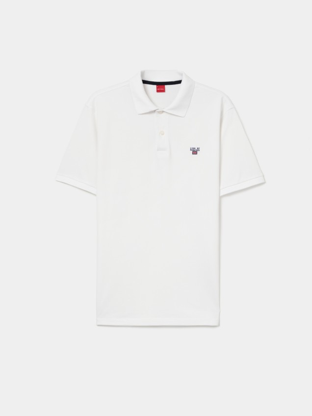 Polo piqué regular fit de algodão