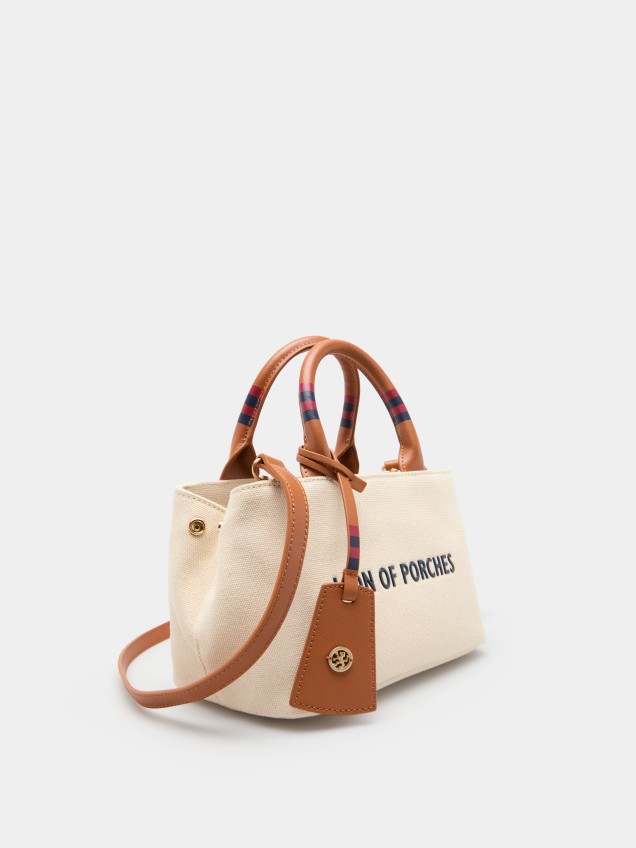 Mini canvas handbag