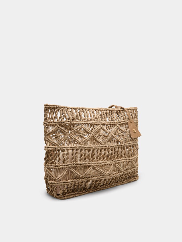Jute shoulder bag