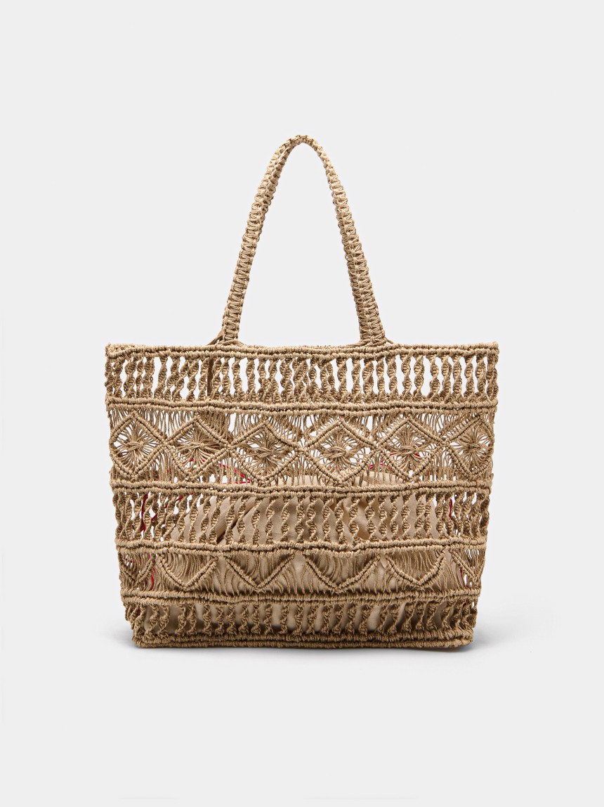 Jute shoulder bag