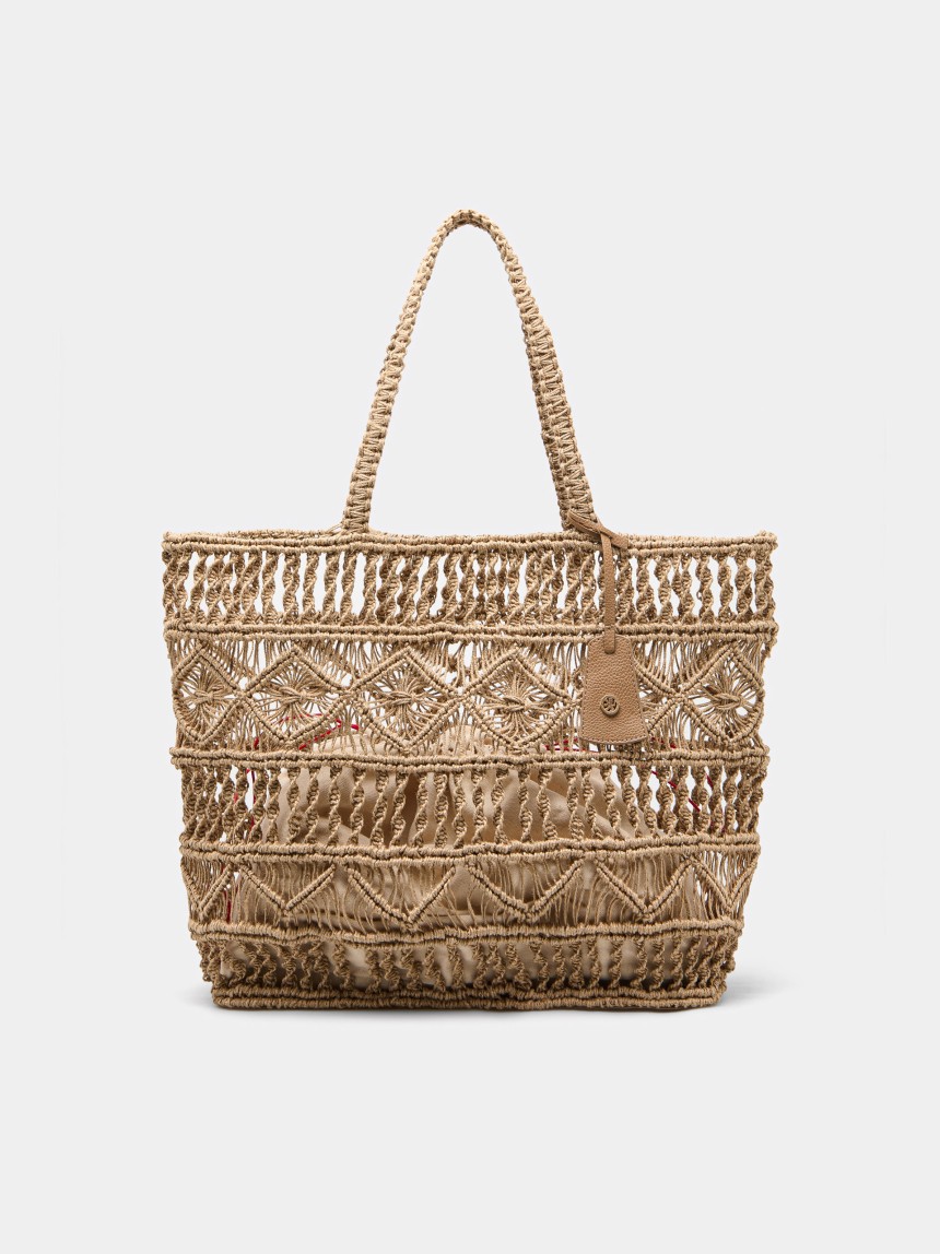 Jute shoulder bag