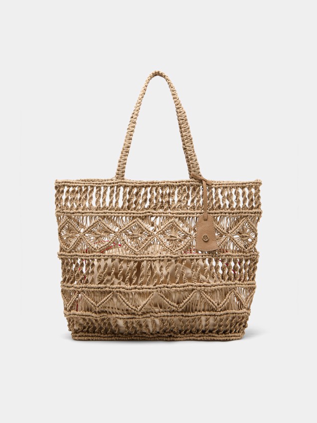 Jute shoulder bag