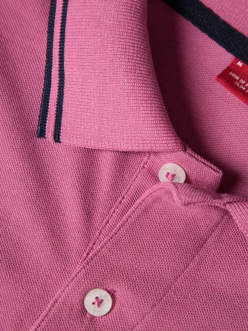 Polo piqu� slim fit com riscas