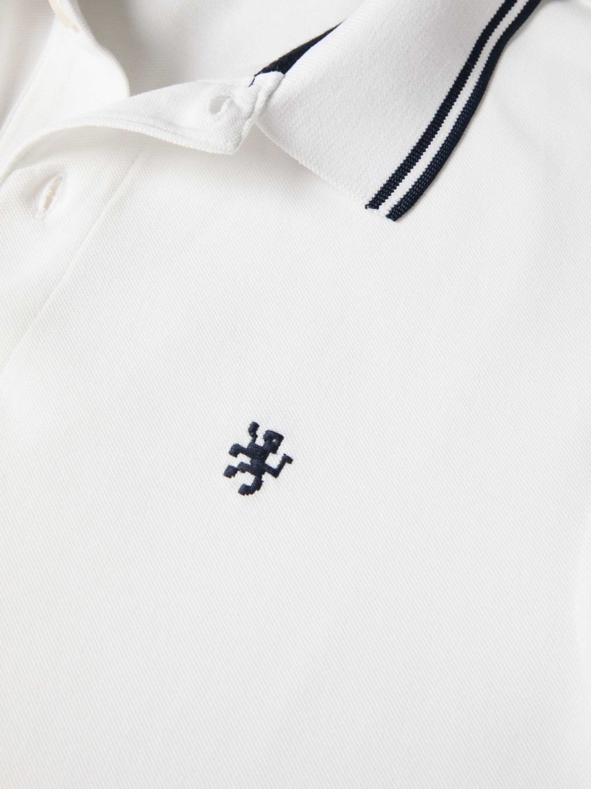 Polo piqu� slim fit com riscas