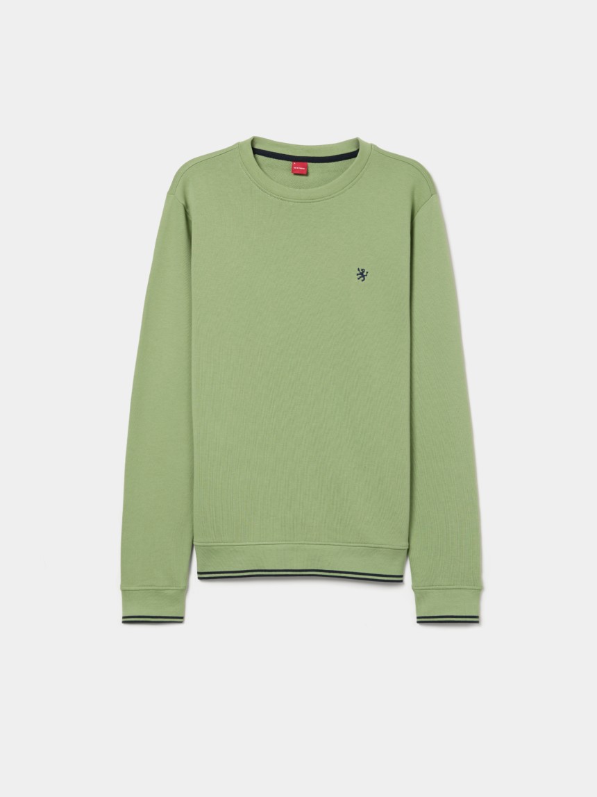 Sweater de algod�o com riscas