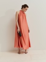 Flowy satin dress