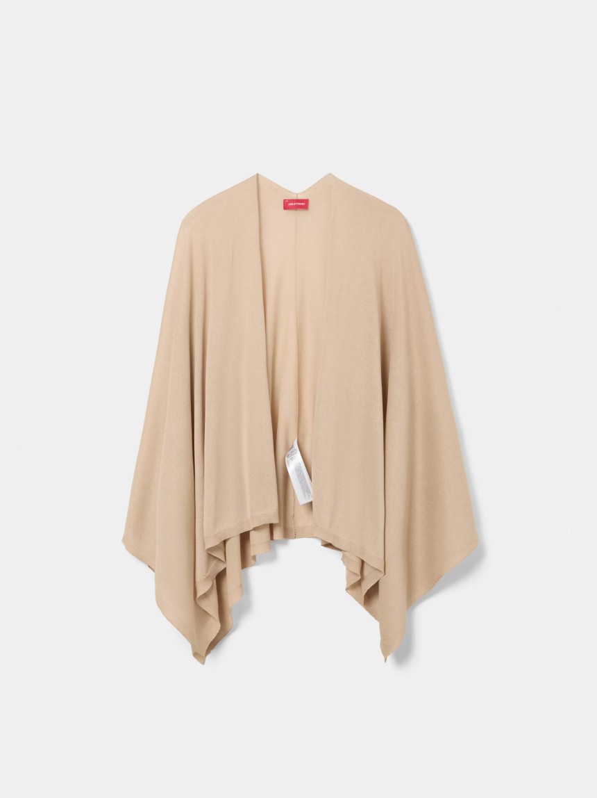 Asymmetric draped cardigan