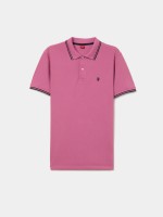 Polo piqu� slim fit com riscas