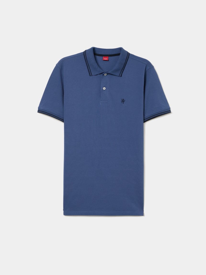 Polo piqu� slim fit com riscas