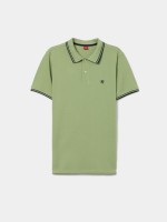 Polo de piqu� a rayas de corte ajustado