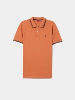 Polo piqu� slim fit com riscas