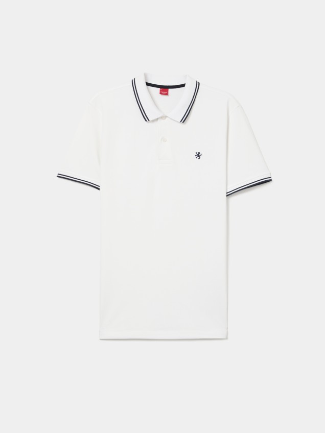 Polo piqu� slim fit com riscas