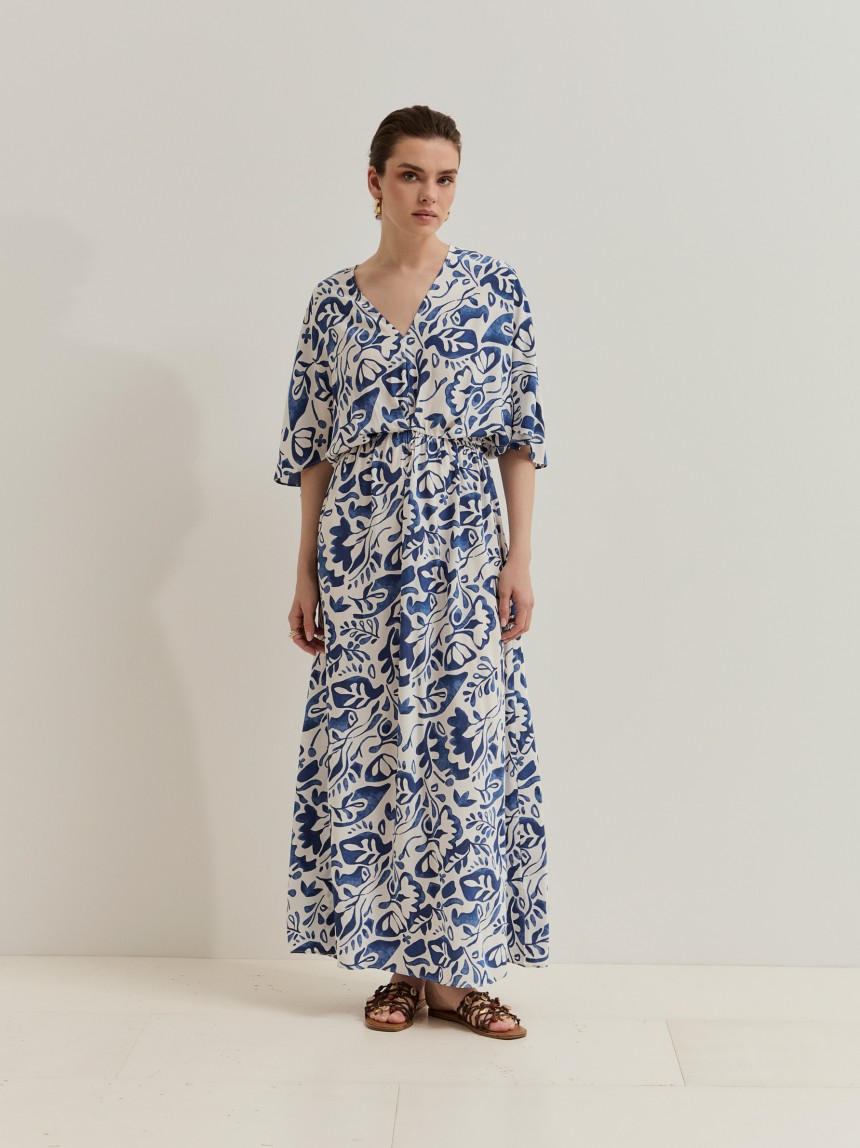 Long printed dress