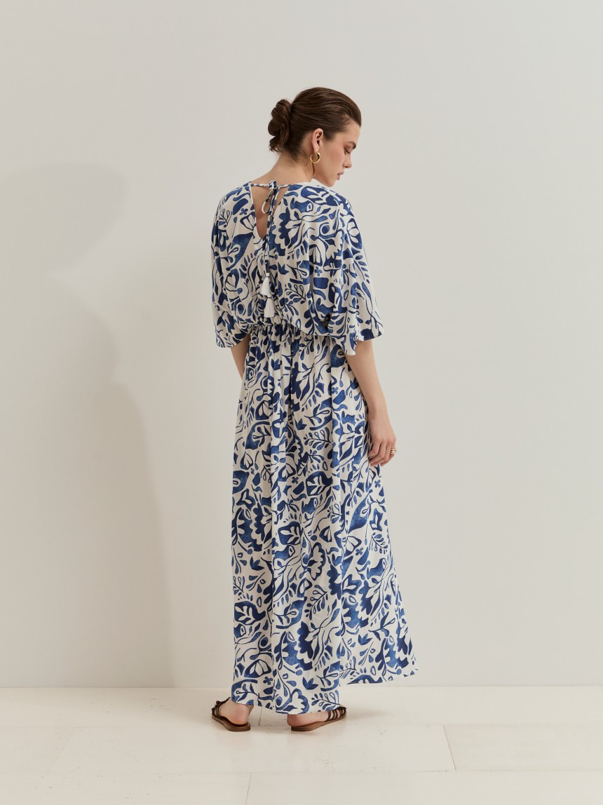 Long printed dress
