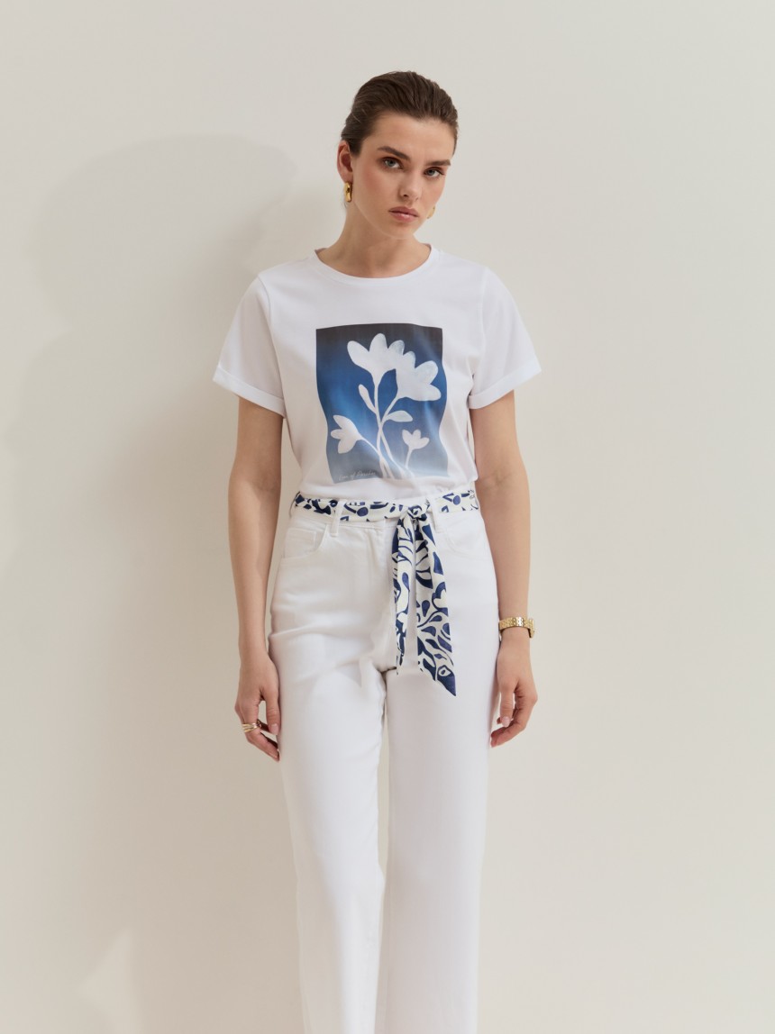 T-shirt em algod�o