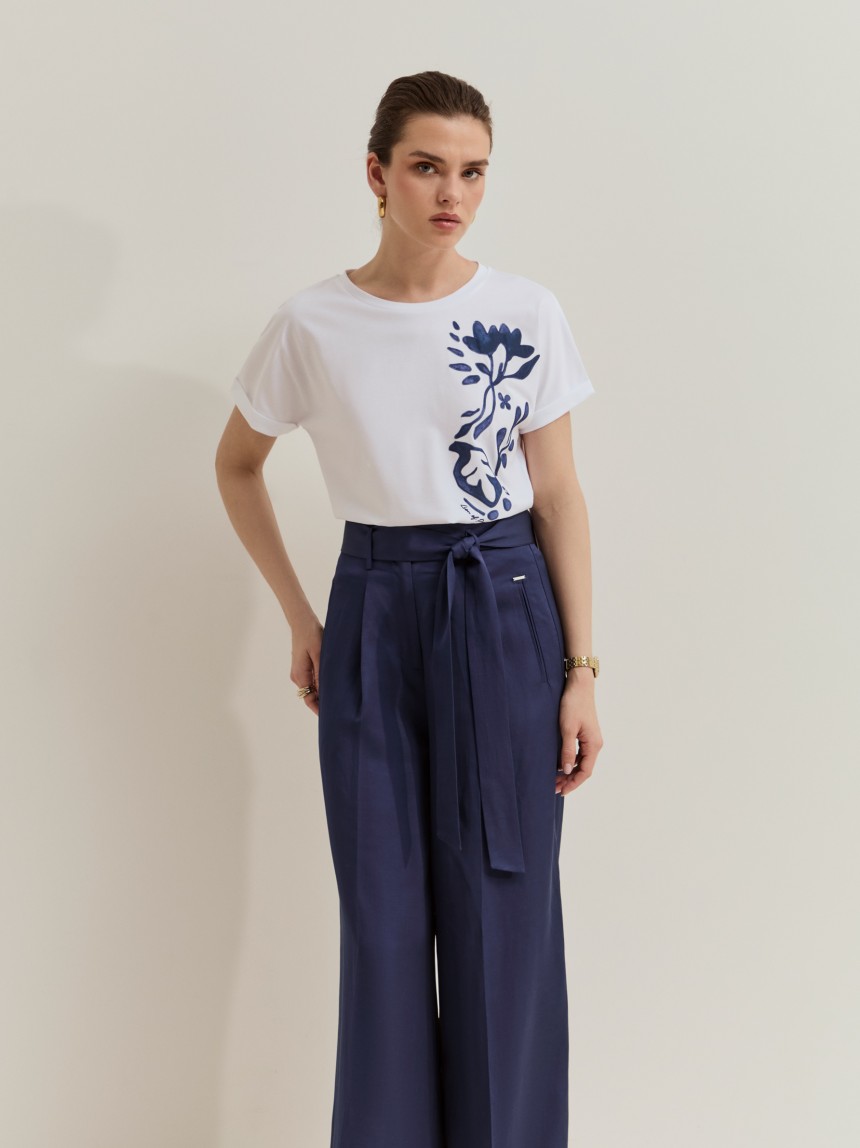 T-shirt em algod�o