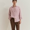 Camisa regular fit em linho
