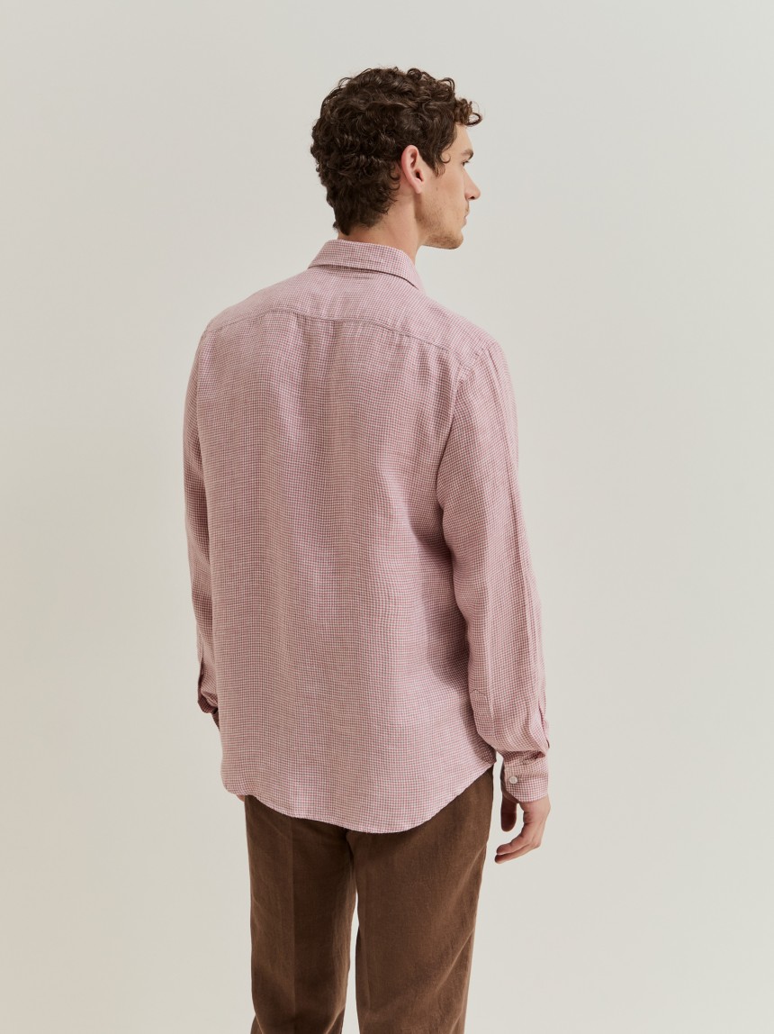 Camisa regular fit em linho