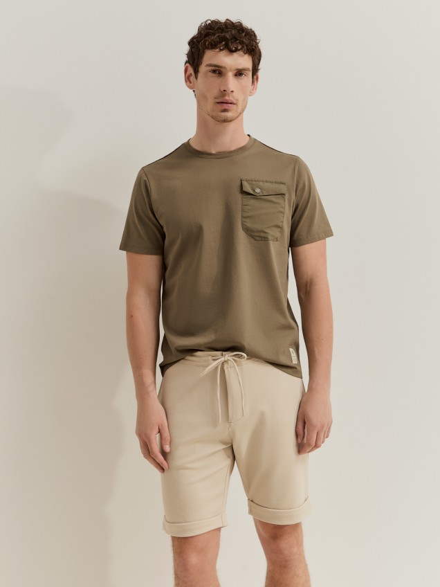 Piqu� knit shorts