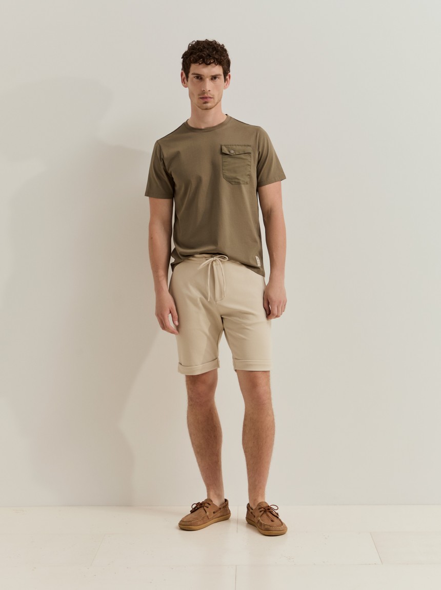 Piqu� knit shorts