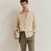 Camisa slim fit em linho